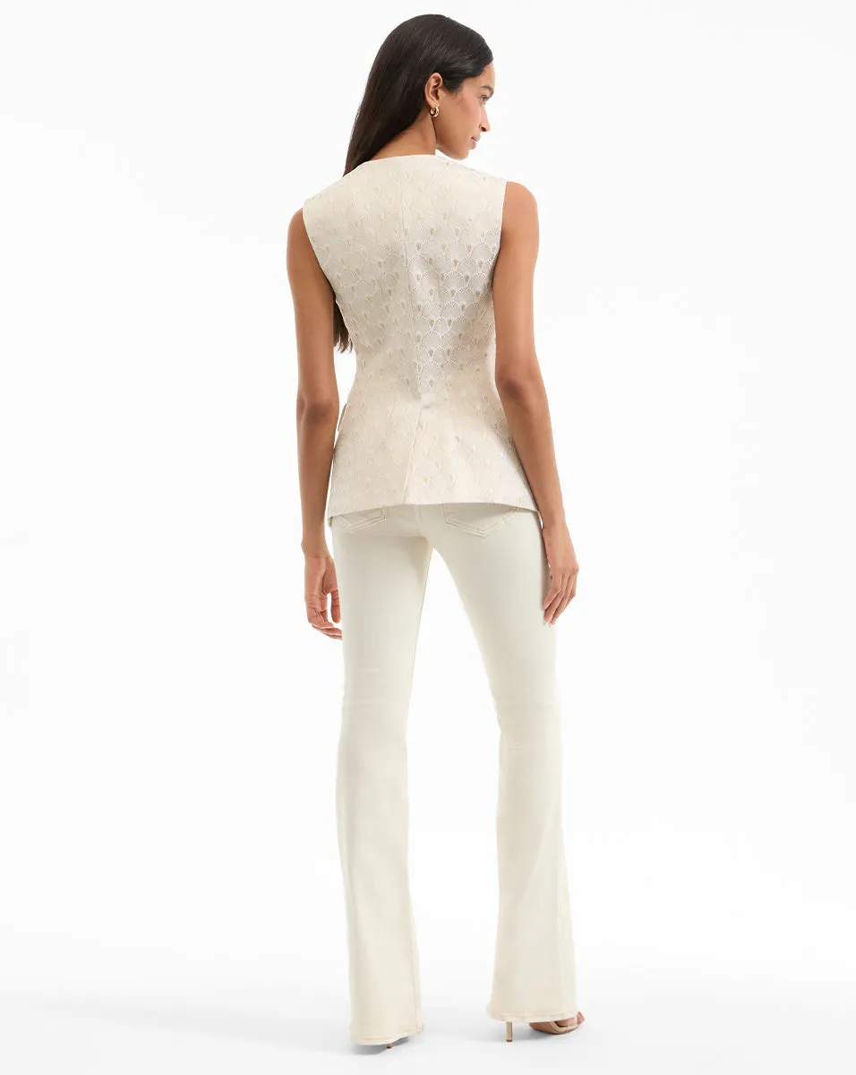 Lois Gold-Print Vest