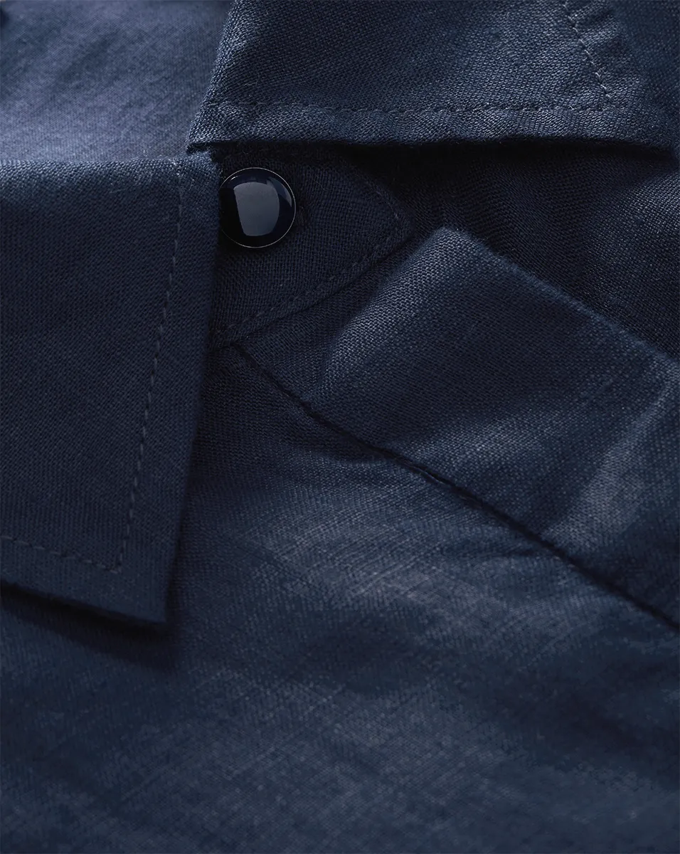 Loreta Belted Linen Dress