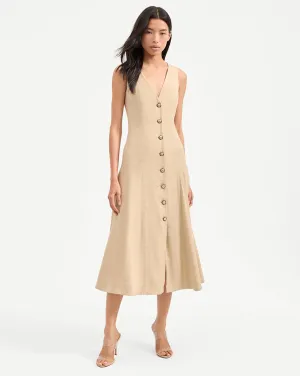 Lou Pleated Midi Dress