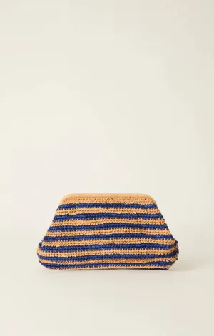 Maeve Striped Clutch