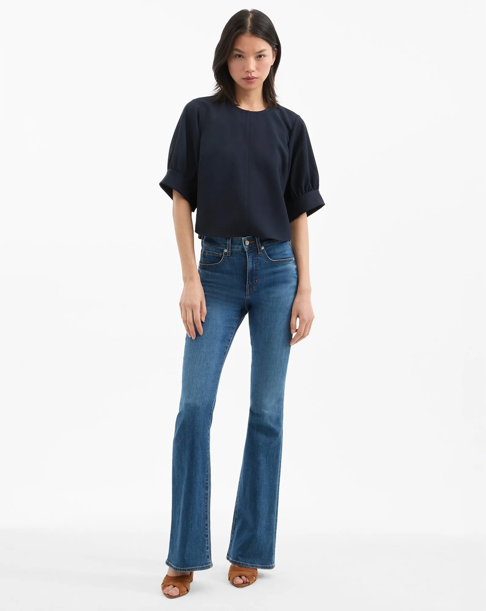Margaret Balloon-Sleeve Blouse