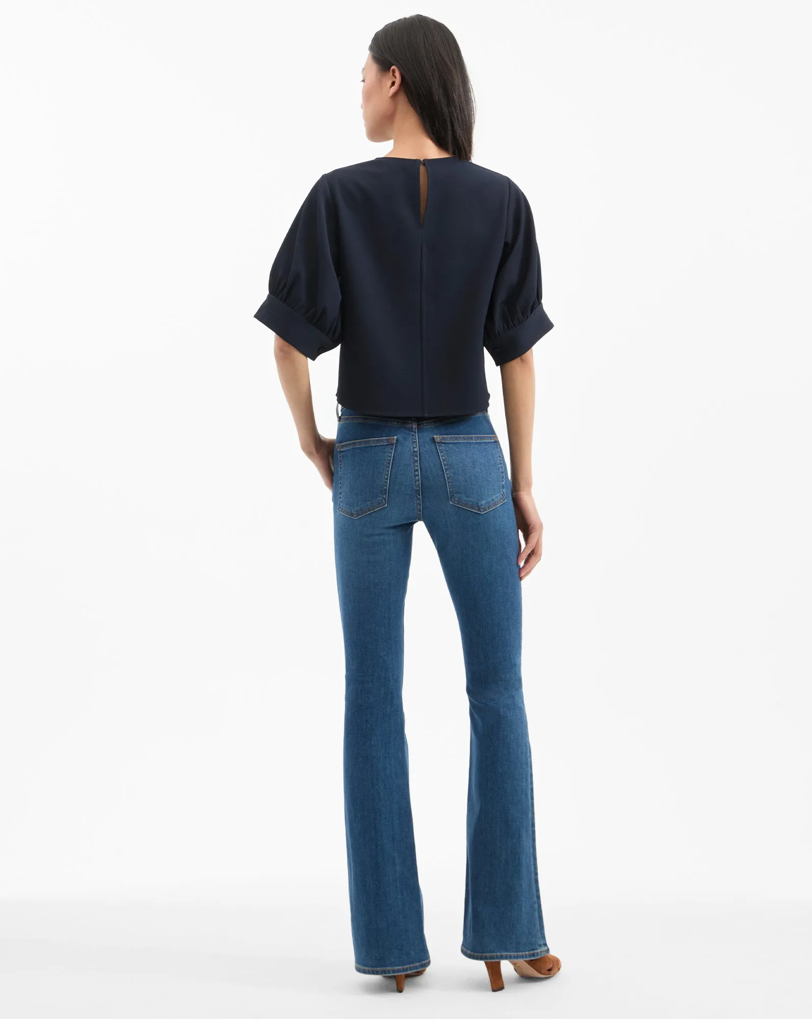 Margaret Balloon-Sleeve Blouse