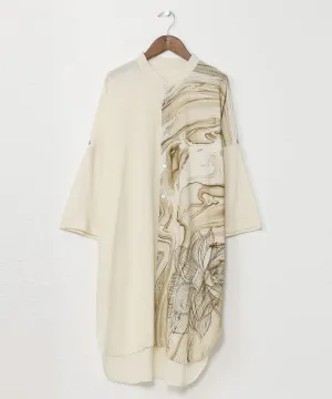 Men's Asymmetric Collarless Shirt