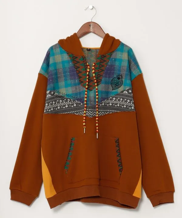 Men's Patchwork Hoodie