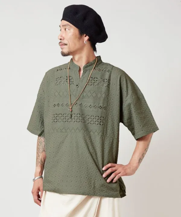 Men??s Schiffli Embroidered Kurta