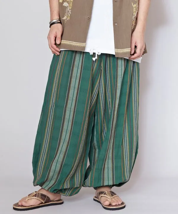 Men's Striped Cotton Harem Pants
