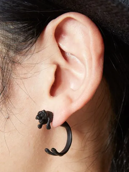 Metal Tiger Earring (1pc)