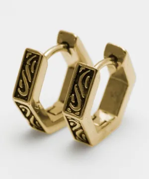 Minimalist Hexagonal Earrings