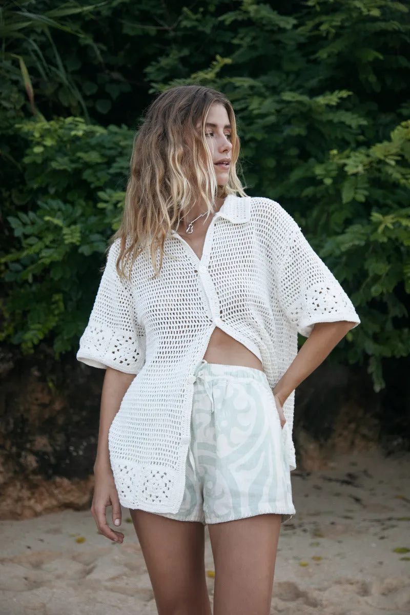MOON PHASES SHIRT - OFFWHITE