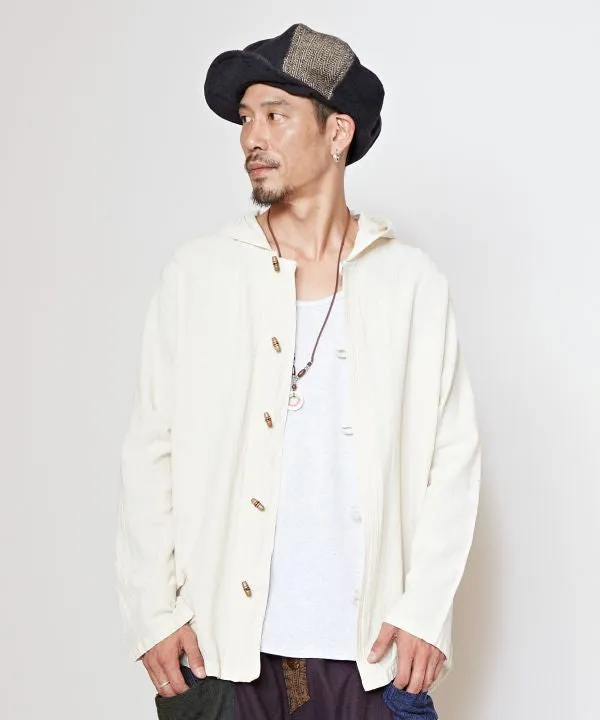 Nepalese Cotton Hoodie Cardigan