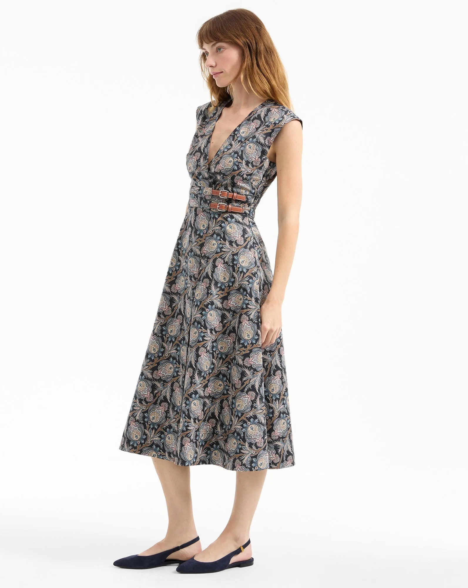 Nilsen Belted Midi Dress