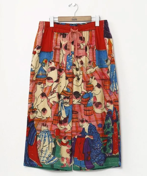 NIPPON ART Ukiyo-e Cropped Pants