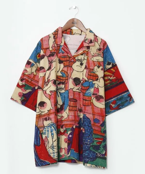 NIPPON ART Ukiyoe Shirt - L