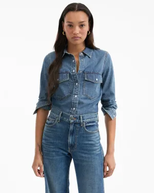 Noah Denim Button-Down Shirt