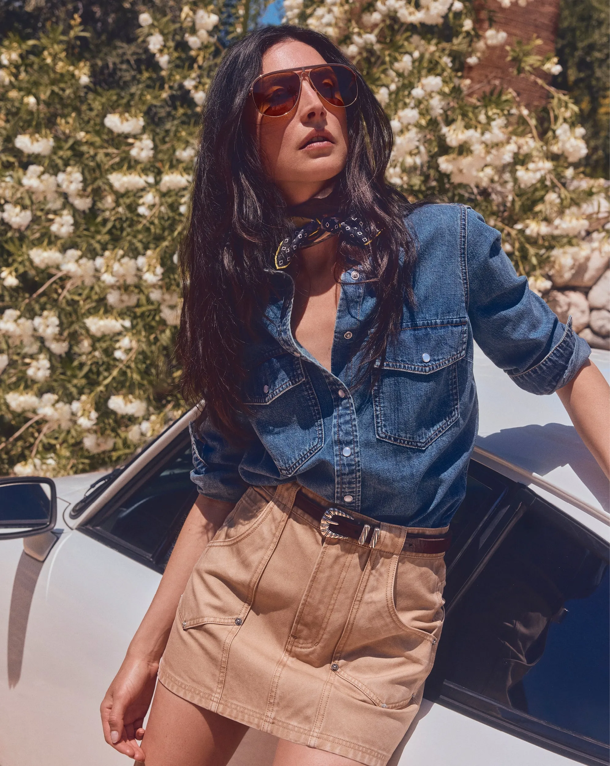 Noah Denim Button-Down Shirt