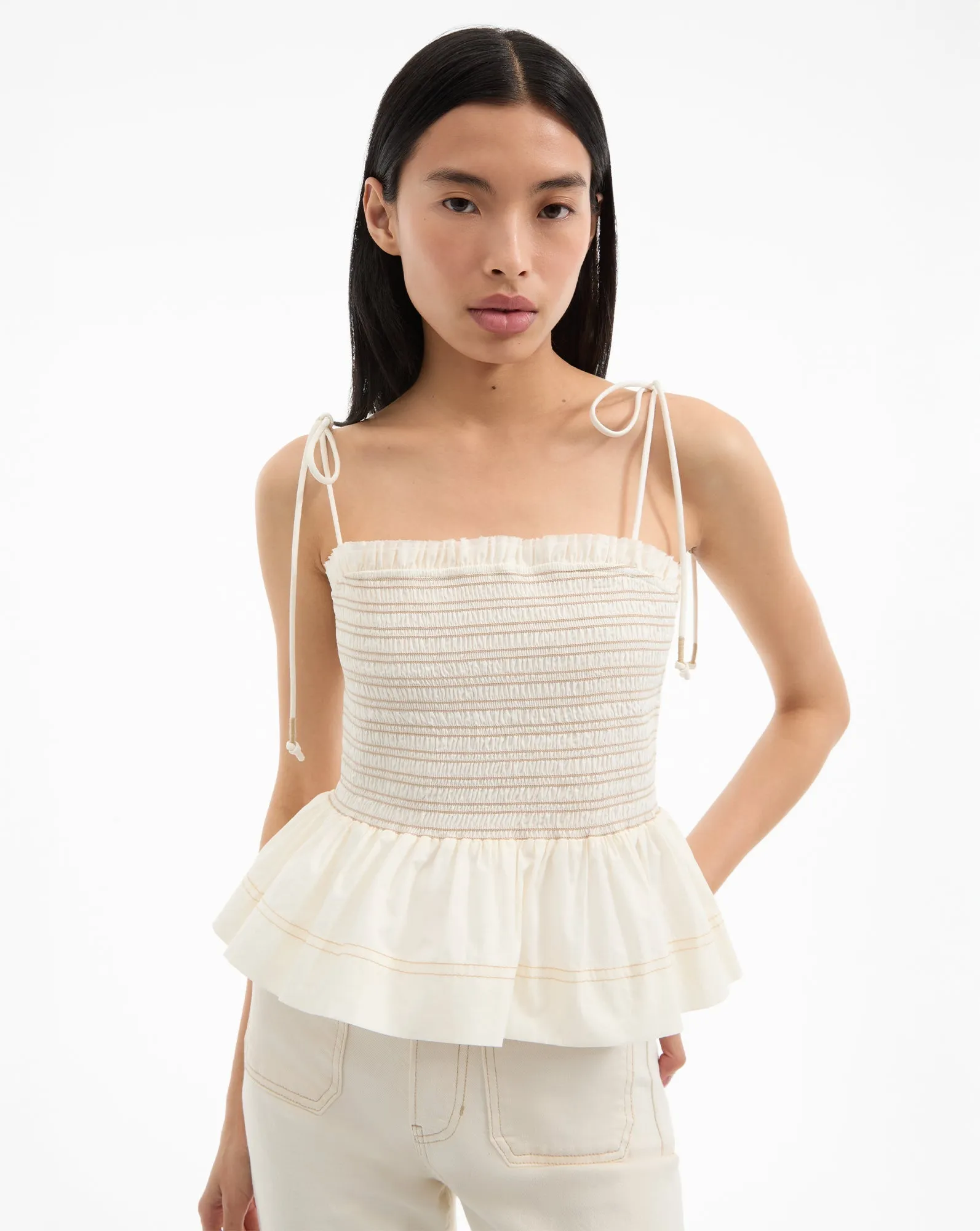 Ophelia Smocked Tank Top