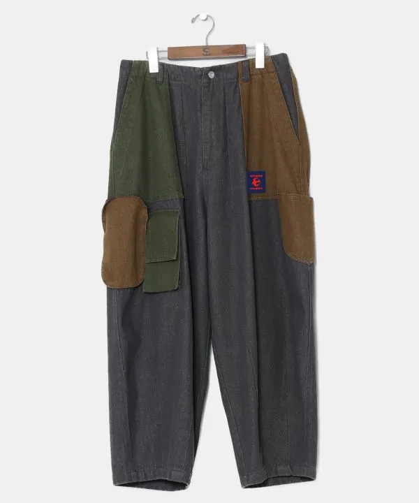 Patchwork Denim Pants