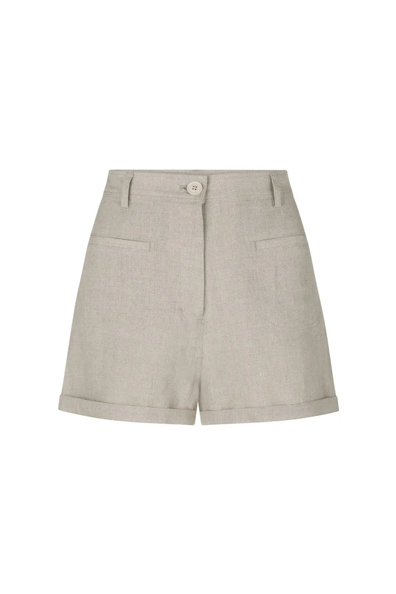 PERFECT FLOW LINEN SHORT - NATURAL