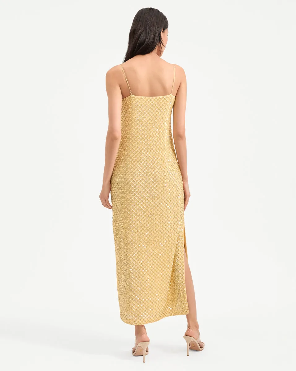 Petra Beaded Midi Dress