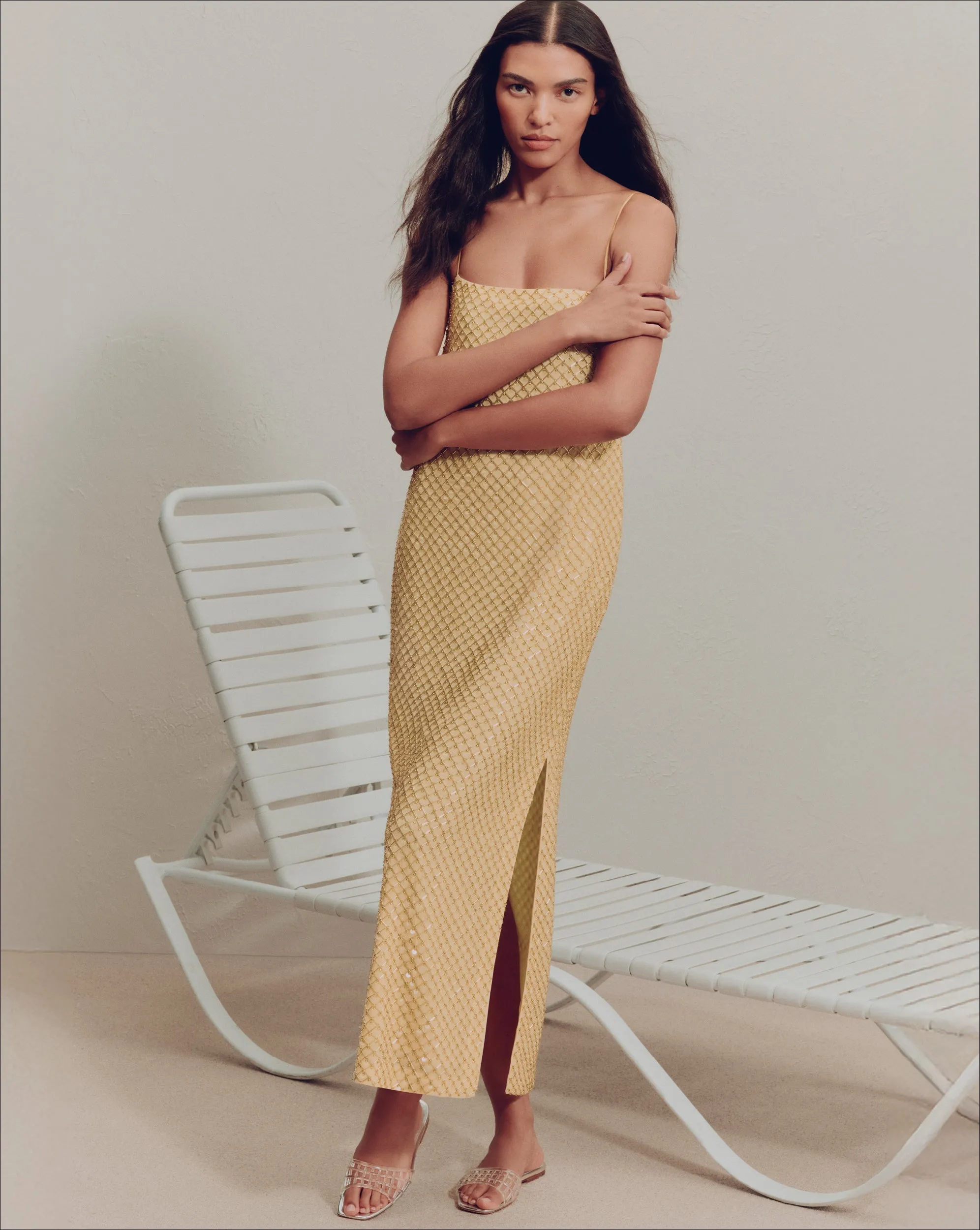 Petra Beaded Midi Dress