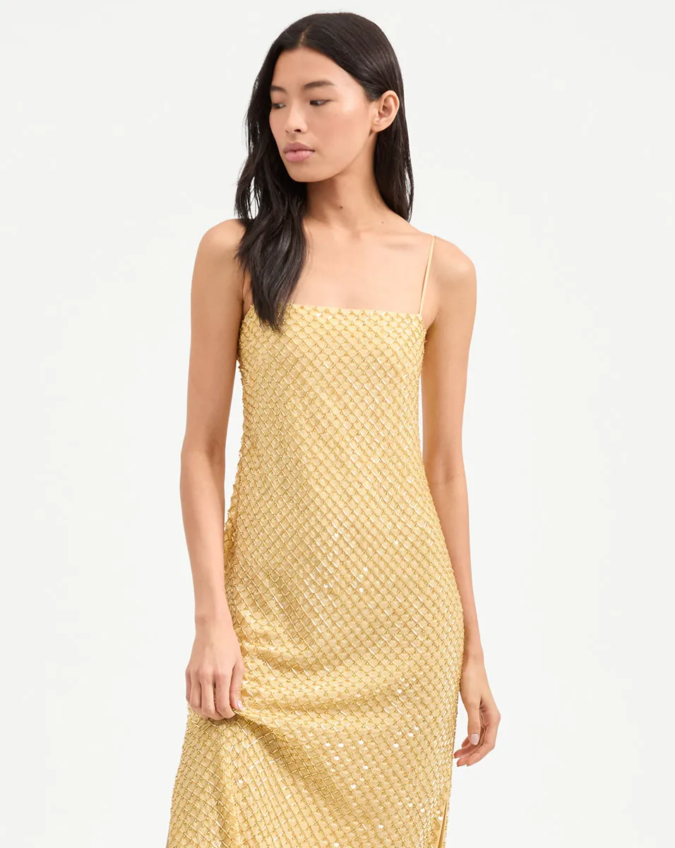 Petra Beaded Midi Dress