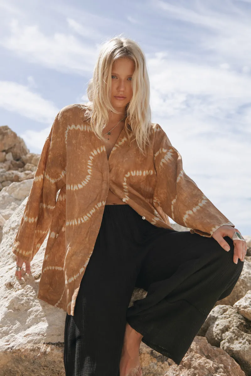 PRE ORDER // IN WONDER TIEDYE SHIRT - TAN