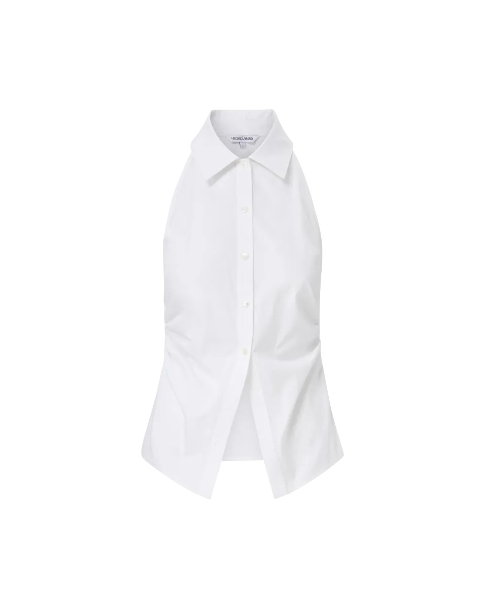 Regina Sleeveless Button-Down Shirt