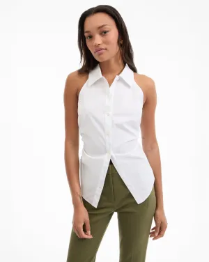 Regina Sleeveless Button-Down Shirt