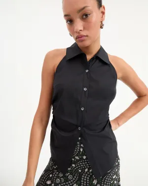 Regina Sleeveless Button-Down Shirt