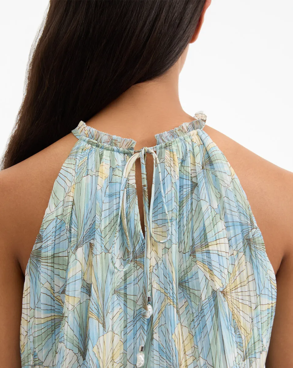 Renee Pleated Halter Top
