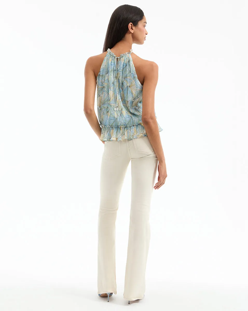 Renee Pleated Halter Top