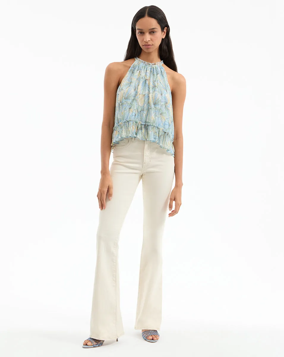 Renee Pleated Halter Top