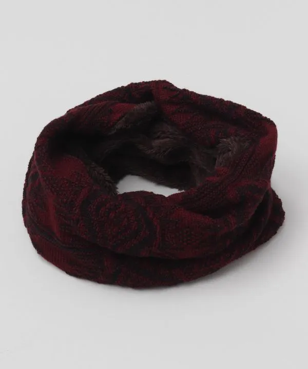 Reversible Jacquard Knit Snood