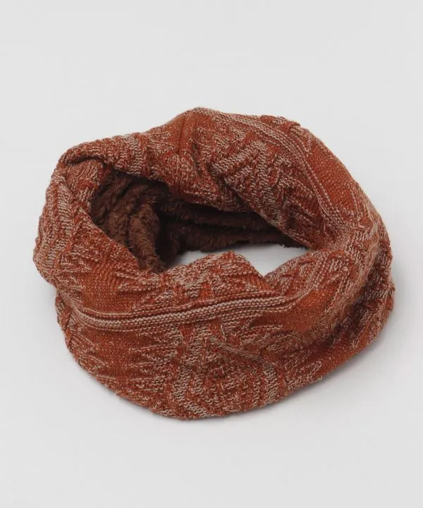 Reversible Jacquard Knit Snood