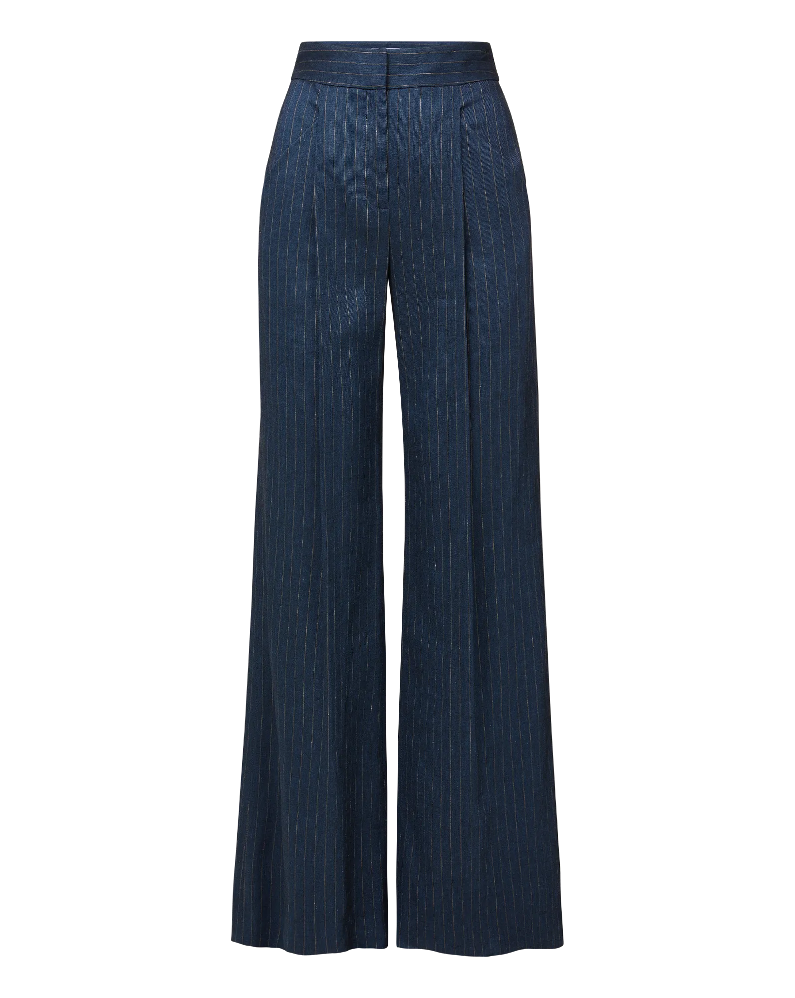 Rimini Wide-Leg Pinstripe Pant