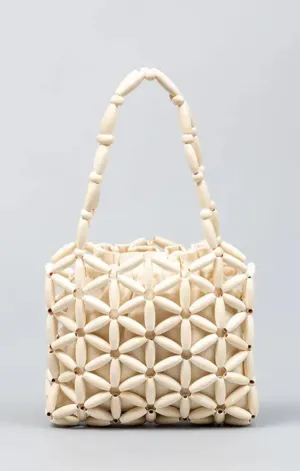 Rosie Wood Beaded Mini Bag