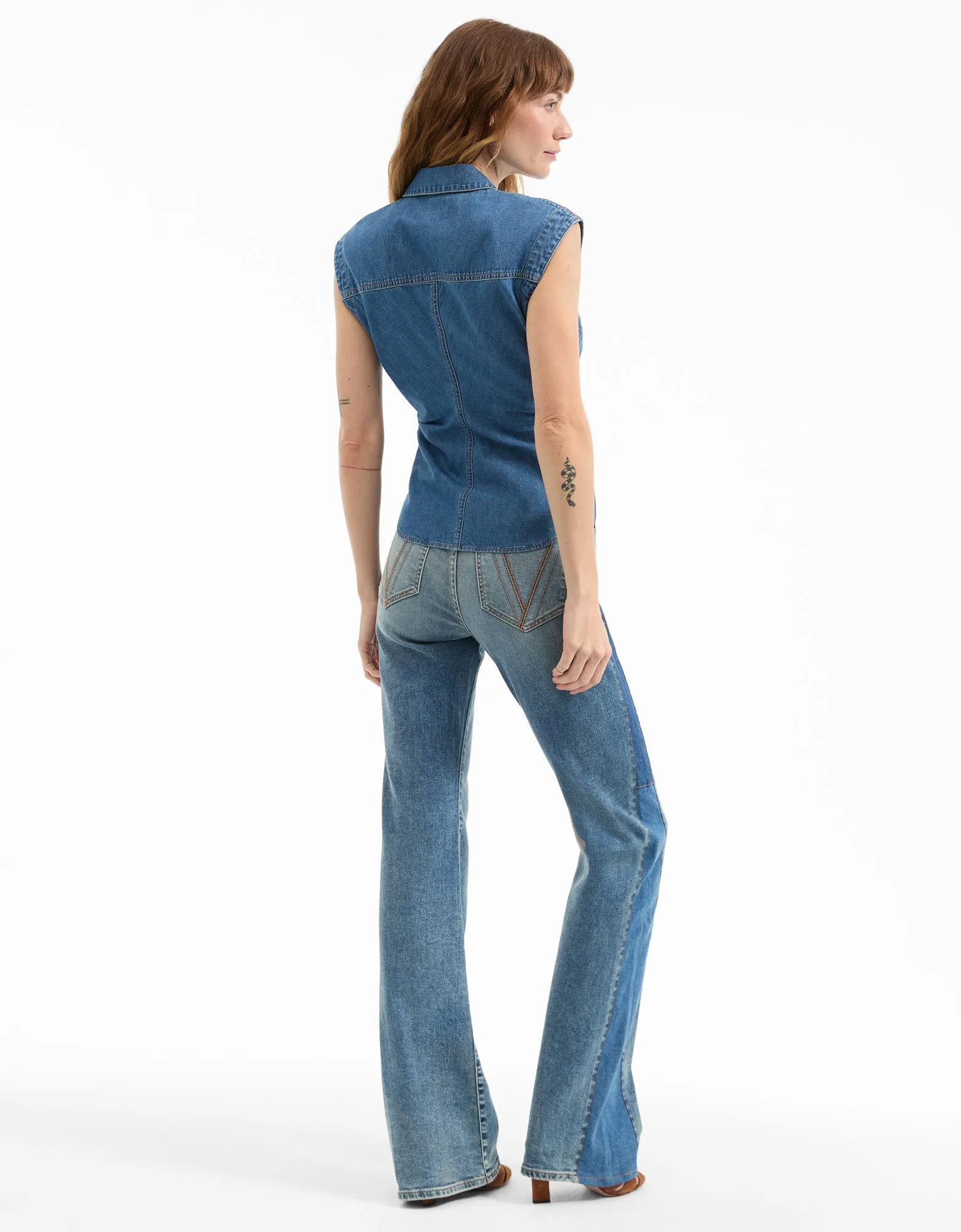 Sera Denim Button-Down Shirt