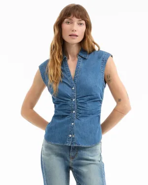 Sera Denim Button-Down Shirt