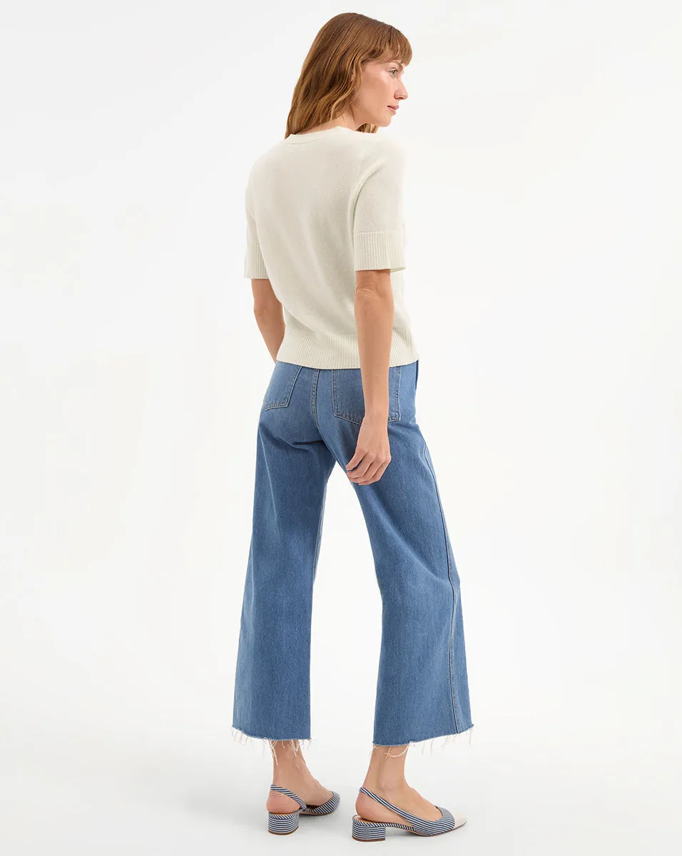 Solene Short Sleeve Cashmere Cardigan
