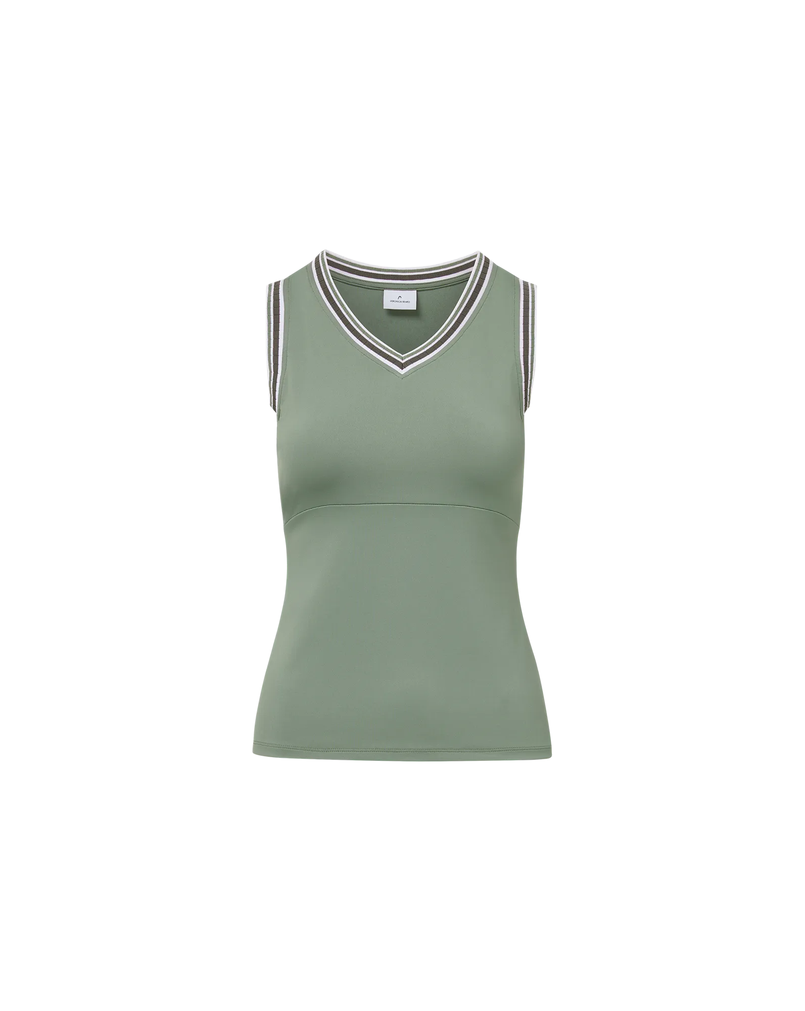 Spin Striped-Trim Tank Top
