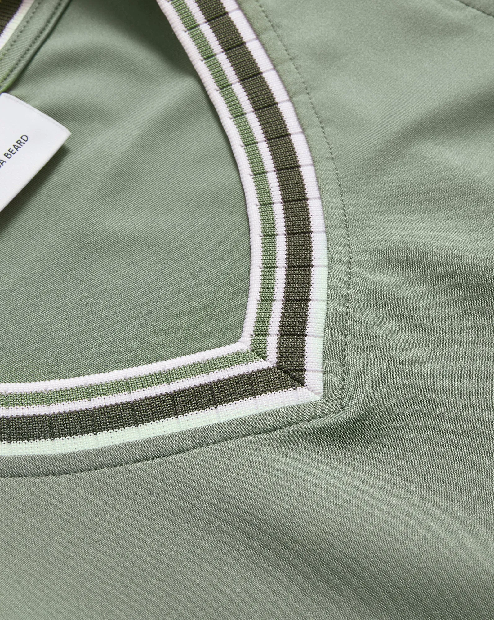 Spin Striped-Trim Tank Top