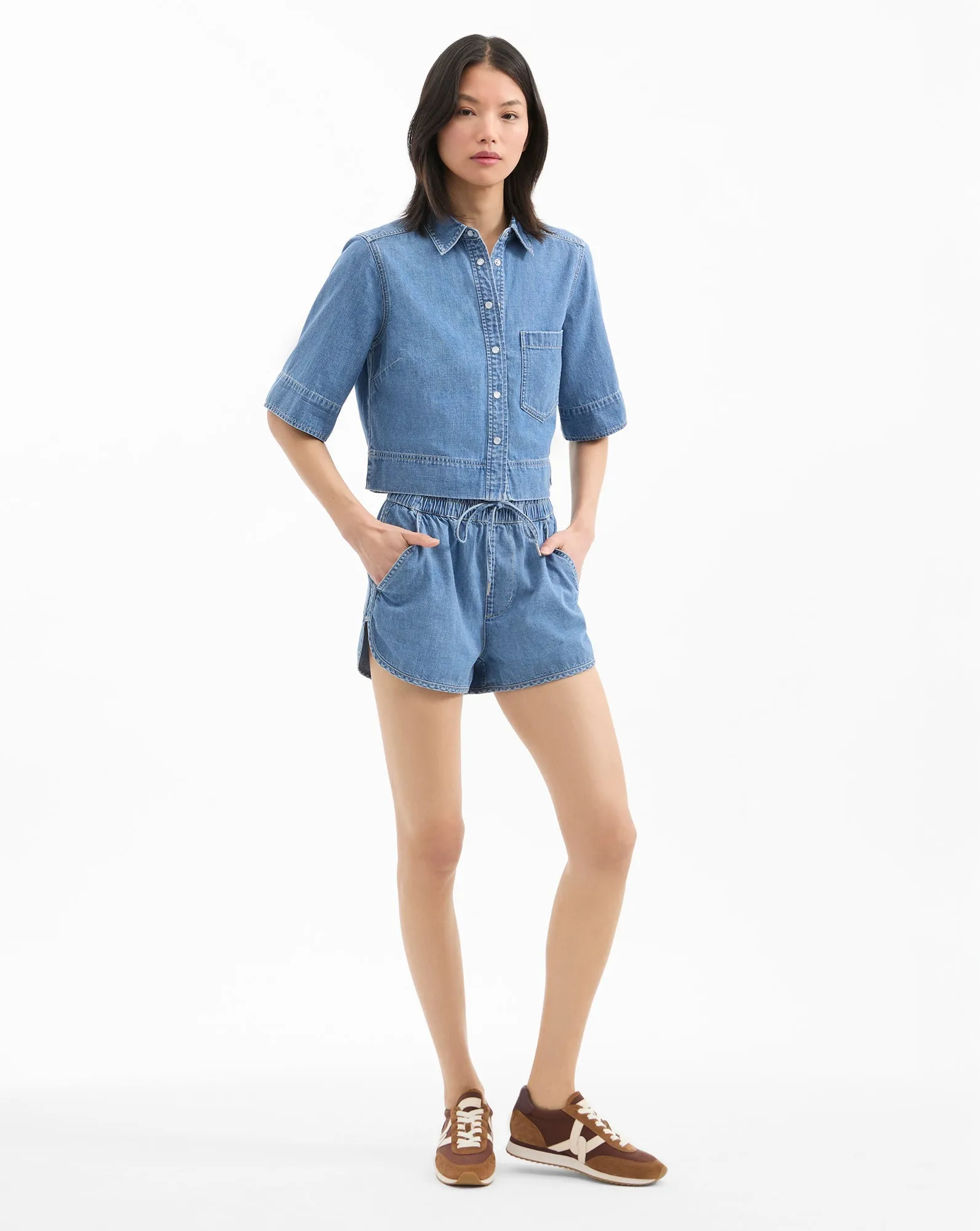 Spruce Denim Button-Down Shirt
