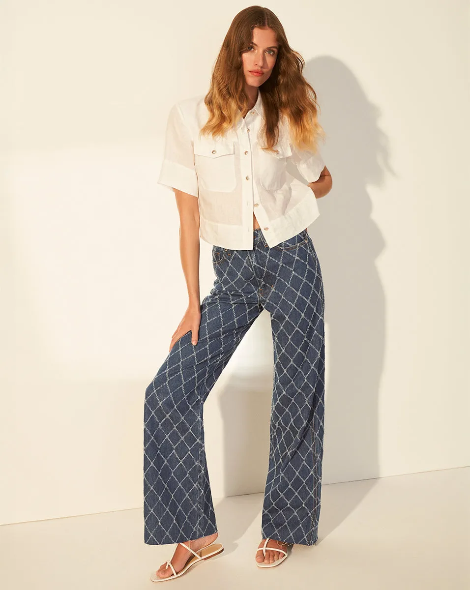 Spruce Linen Top