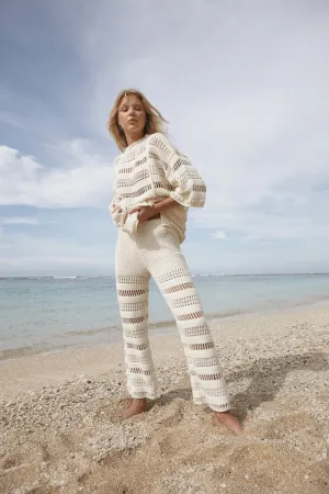 STILL I RISE KNIT PANT - OFFWHITE