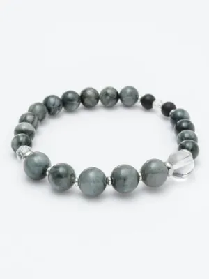 SUIJIN - 10mm White Tiger Eye Bracelet