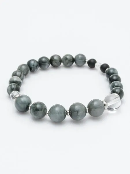 SUIJIN - 10mm White Tiger Eye Bracelet