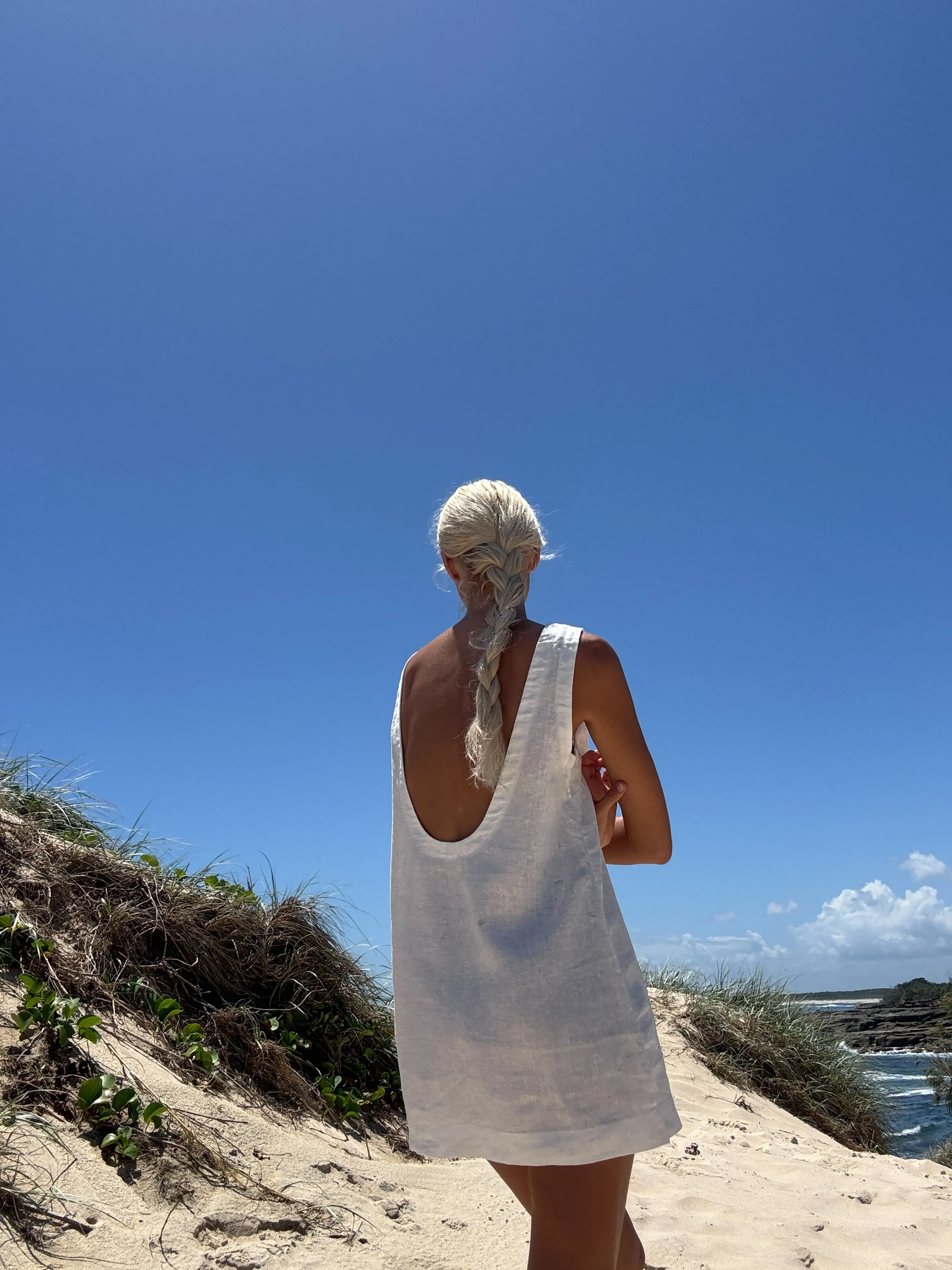 SUNLIGHT MINI DRESS - OFF WHITE