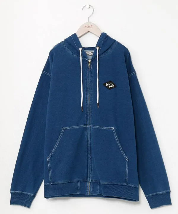 SURF??Palms Brushed Zip Up Hoodie