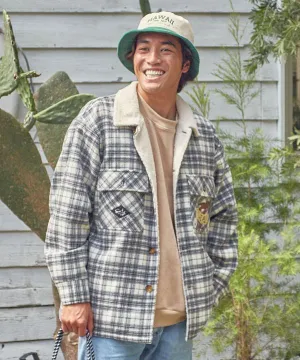 SURF??Palms Checkered Jacket and Vest Set