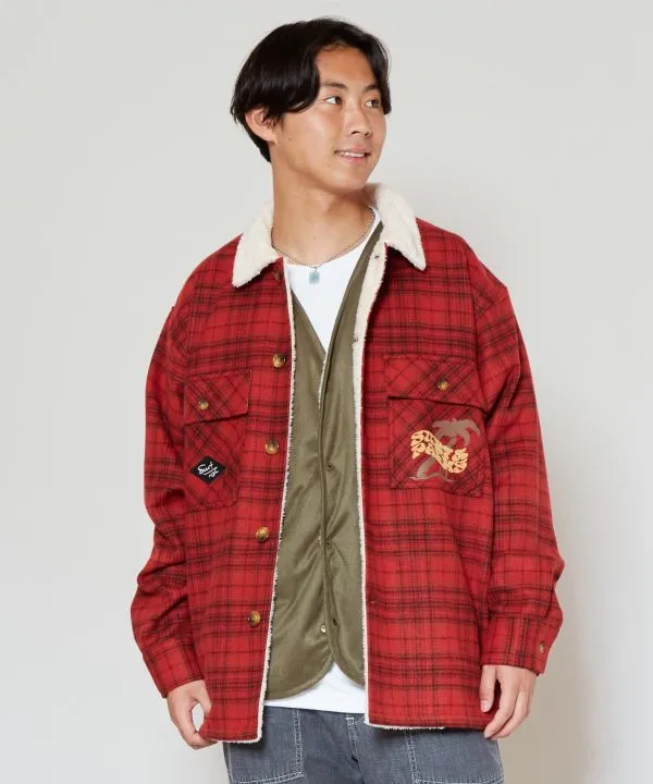 SURF??Palms Checkered Jacket and Vest Set
